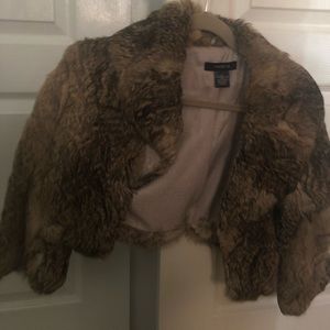 Genuine Rabbit Fur short Jacket. Size small